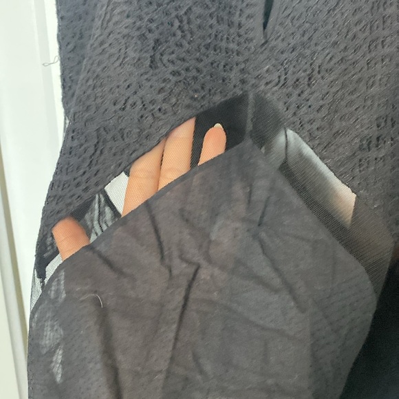 BCBGMaxAzria Black Cora Camisole with Sheer Accents - Small - Picture 5 of 5